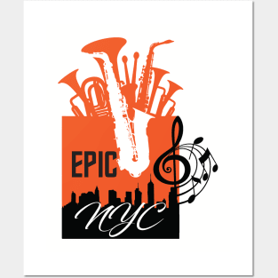 Epic music NYC Posters and Art